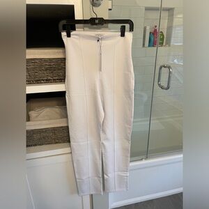 NWT Ripley Rader High-Rise White Straight-Leg Ponte Pants